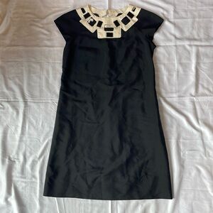 Shoshanna black shift dress